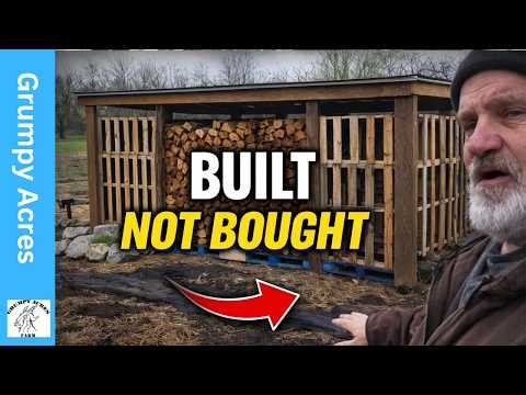 Wood Pallet Firewood Crib Video Tour