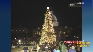 What did the United States Capitol Christmas tree look like 20 years ago? Here's a peek! Lighting by Speaker of the House Dennis Hastert. #FlashbackFriday Watch more: c-span.org/video/?161238-1/capitol-christmas-tree-lighting | American History TV