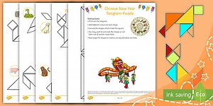 Animals of the Zodiac Tangram Puzzles