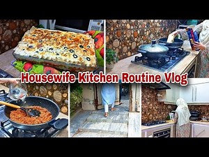 Housewife Kitchen Routine Vlog | Making Chicken Lasagna For Family | Summer Evening Routine Vlog