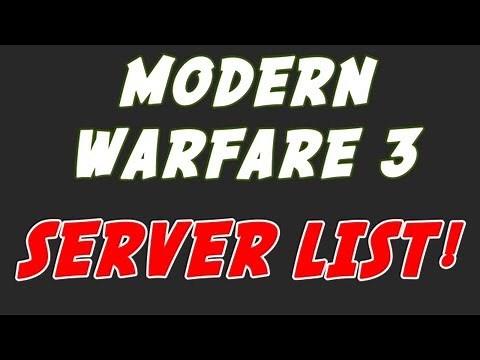How to browse server list on Modern Warfare 3 (PC tutorial)