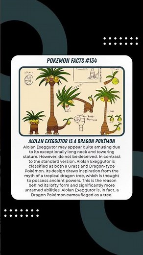 Alolan Exeggutor Is a Dragon Pokémon