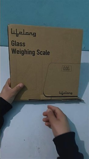 lifelong Smart Digital Glass Body Weighing Scale machine ⚖️ Unboxing & First Impression #shorts