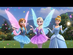 ✨ MAGIC FAIRY PRINCESS TRANSFORMATION! 👑🧚 Anna, Elsa & Cinderella Dance!