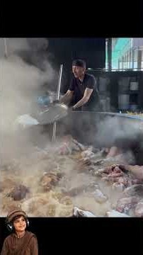 1000KG Biggest Uzbek Pilaf Recipe #uzbekpilaf #pilaf #streetfood #shorts