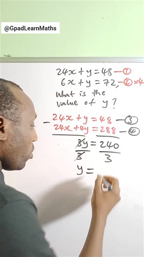 How to solve a system of equations #equations #system #systemofequations #gpadlearnmaths #STEM | Gpad Learn Maths