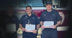 Fire chief "alarmed" after 2 firefighters run Aurora police officer off road