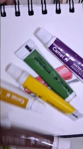3D watercolor tubes painting| #watercolor #painting