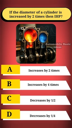 If the diameter of a cylinder is increased by 2 times then IHP?