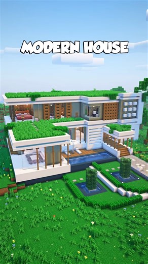 74K views · 1.3K reactions | Minecraft Easy Modern House #Minecraft #minecrafttutorial #minecraftbuilds #minecraftbuilding #fyp | Traveler シ | Facebook
