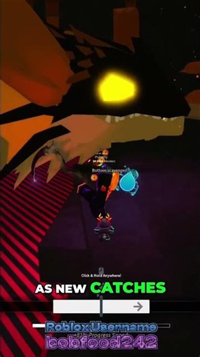Caught a GIANT Dragon! New Game Catch & Lullaby Countdown! #roblox #fisch #shorts