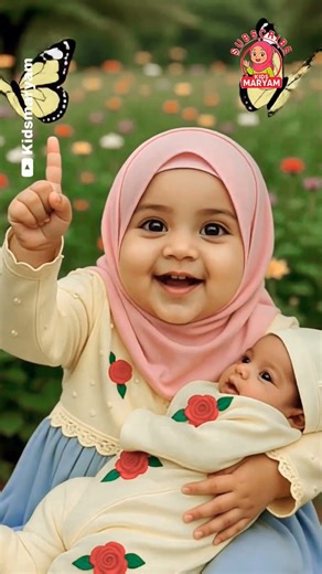 Wait for the Recitation… Cute Muslim Girl Reciting La Ilaha Illallah 😍 #ytshorts #shorts #cutebaby