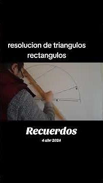 Solving a right triangle problem while learning trigonometry