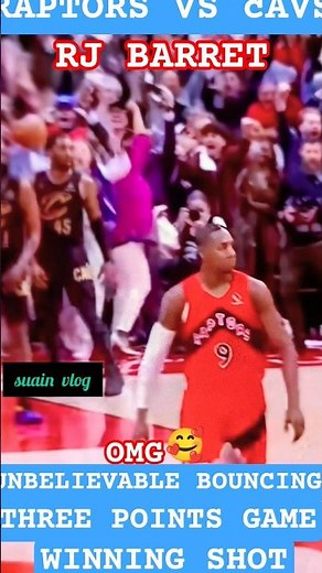 RJ BARRET 💪🏻😊GAME WINNER #torontoraptors #nbaplayoffs