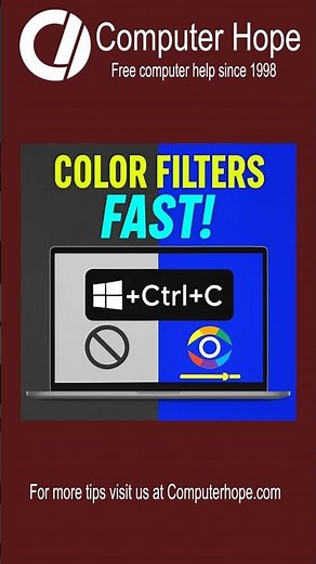 🎨Make Your Screen Easier to See! Windows Color Filters Shortcut🎨