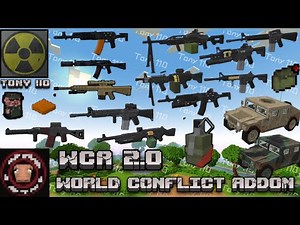 WCA World Conflict Addon V2.0 3D Guns || Minecraft Pe 1.21.100 + || Tony 110