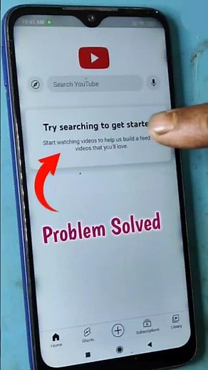 😢 try searching to get started youtube problem || Try Searching To Get Started Youtube #shorts
