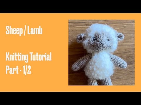 How to knit a sheep by ‪@Stricknity‬ Part 1- Head. Sheep stuffed animals knitting tutorial.