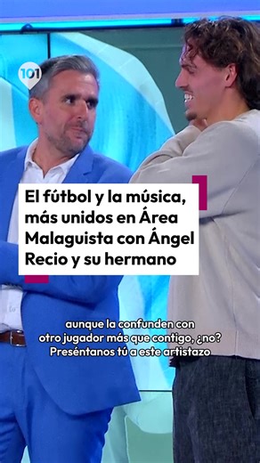 ⚽🎶 El malaguista Ángel Recio y G.Alessandro, hermanos, unen el fútbol y la música en Área Malaguista para despedir el año 💻 Programa completo en 101tv.es #MálagaCF #Música #ÁreaMalaguista #GAlessandro #ÁngelRecio