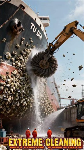 Top Marine Expert Reveals BEST Barnacle REMOVAL Techniques #barnacles #ship #shorts