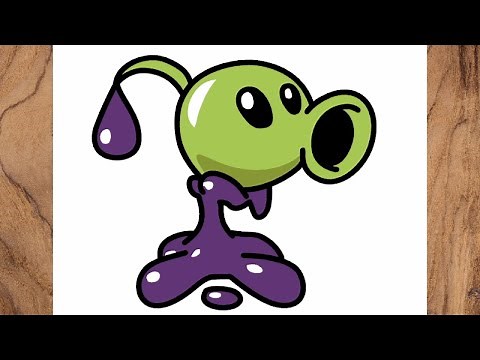 How to draw Goo Peashooter | Plants vs Zombies 2 pvz step by step