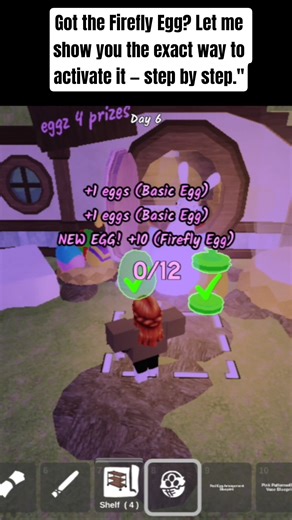 Firefly Egg? Let me show you the exact way to activate it #roblox #99nightintheforest #shorts