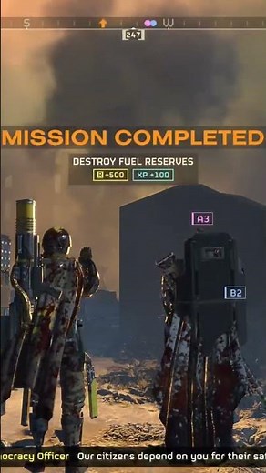 Cool guys DO look at explosions 😎 #helldivers2