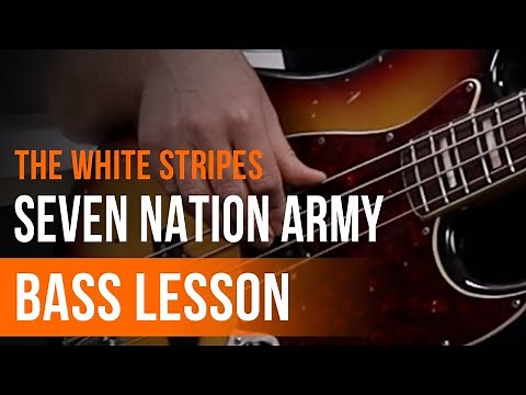 The White Stripes - 'Seven Nation Army' Full Song Tutorial for Bass