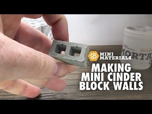 Mini Materials Cinder Block Building Guide