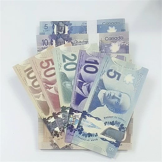 High Quality Canadian Prop Money Realistic Paper Dollar Bills Party Novelties for Diwali Wedding Christmas Birthday