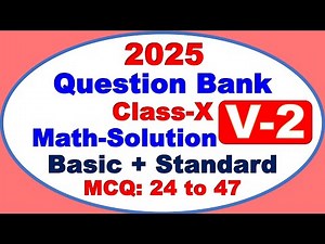 Class-10 / SCERT Question Bank-2025/ Math Solution/ TBSE/ Tripura/NCERT/SCERT/TBSE