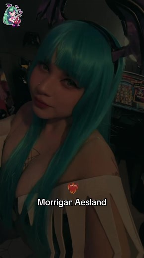 Morrigan Aesland 💜💚 #darkstalkers #morriganaensland #cosplay