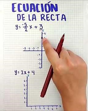 Cómo Graficar la ECUACIÓN DE LA RECTA (2 Métodos Fáciles)