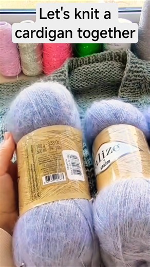 Beautiful mohair for a cardigan