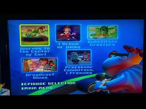 Jimmy Neutron: Sea Of Trouble 2003 DVD Menu Walkthrough