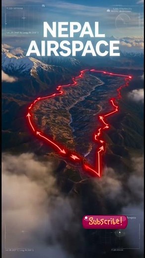 Nepal Sky Map Explained 🇳🇵 Borders & Mountain Geography #history