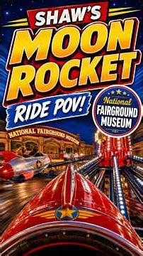 Don't Miss This Classic Moon Rocket Ride! 🚀 #fairground #vintage #shorts