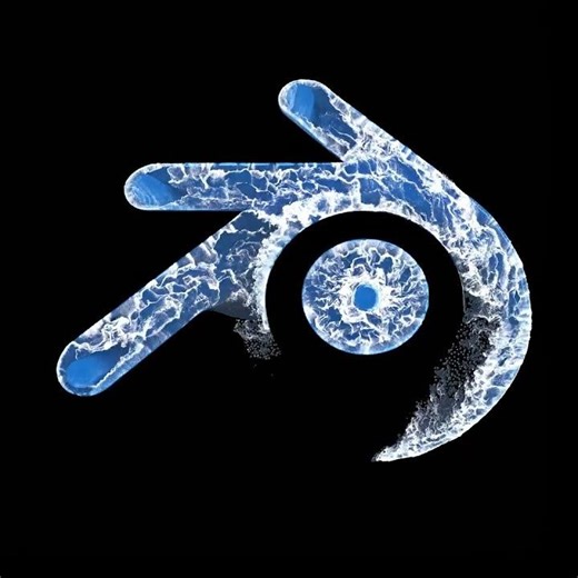 Fluid simulation Logo Reveal - Blender & Flip Fluids Addon