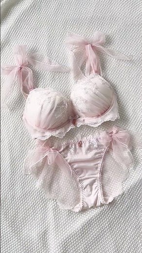 I tried out pink lingerie...💕 #lingerie #underwear #cute