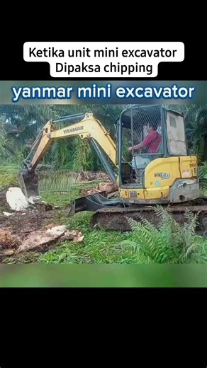 Sabar gak tuh😁 operator nya #alatberat #reels #viral #viralvideo #viralbanget #operatormuda #yanmar #miniexcavator #excavators #heavyequipment | Alat Berat