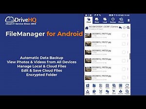 DriveHQ FileManager for Android: File Backup & Management; Copy, Paste & Save Files to Cloud
