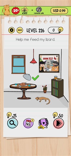 Brain test level 226