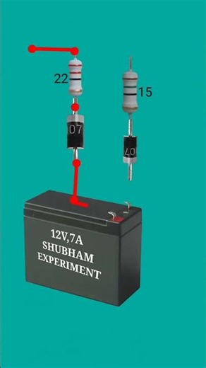 12v dc to 6v dc converter circuit // #shortvideo