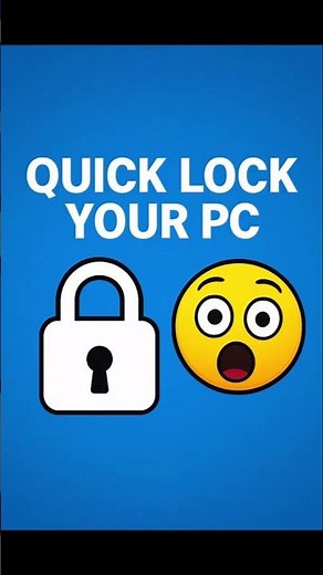 The Fastest Way to Lock Your Windows PC! 🔒