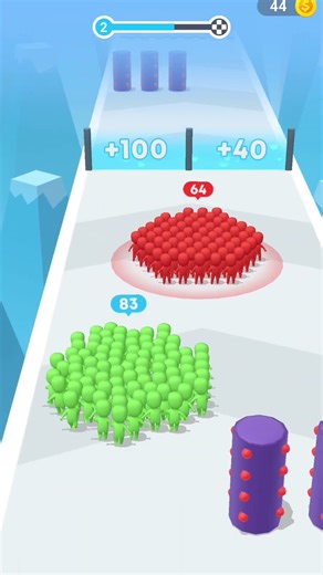 Mobile Game Ads vs Reality: Count Masters 📱 #gaming #satisfying #shorts