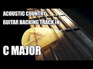 Acoustic Country Guitar Backing Track In C Major / A Minor "2"
