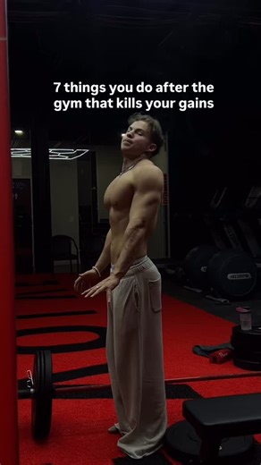 LUST🦇 on Instagram: "1. Only drinking protein with zero carbs Protein alone = weak recovery. Protein + carbs = way higher muscle protein synthesis. → Add fruit, oats, or rice cakes to your shake. Your body needs fuel to rebuild. 2. Hopping into a cold shower immediately Cold exposure right after training shuts down the inflammation your body needs to grow. → Wait 4-6 hours, or only use cold before workouts or on rest days. 3. Sitting and scrolling for 30-45 minutes post-gym No movement = poor b