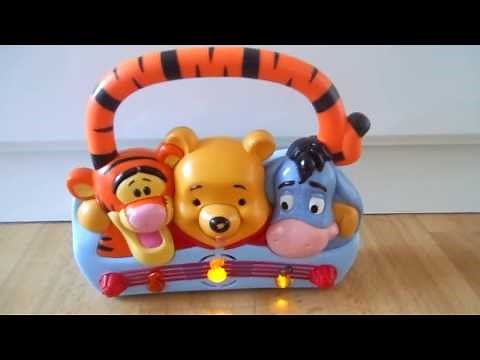 Fisher-Price Winnie the Pooh Friendship Radio.Ligh and sound musical radio toy, boombox