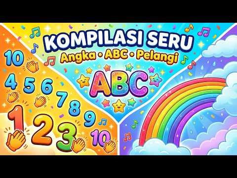 60 Menit Lagu Anak Edukasi - Angka, Huruf ABC & Pelangi Ceria Non Stop | Belajar Sambil Bernyanyi