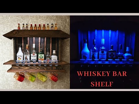 Whiskey Bar Shelf made from pallet wood
